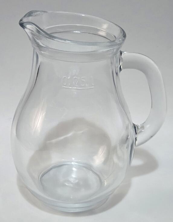 Pasabahce Other - Small Clear Glass 0.25L Bistro Pitcher / Carafe with Handle